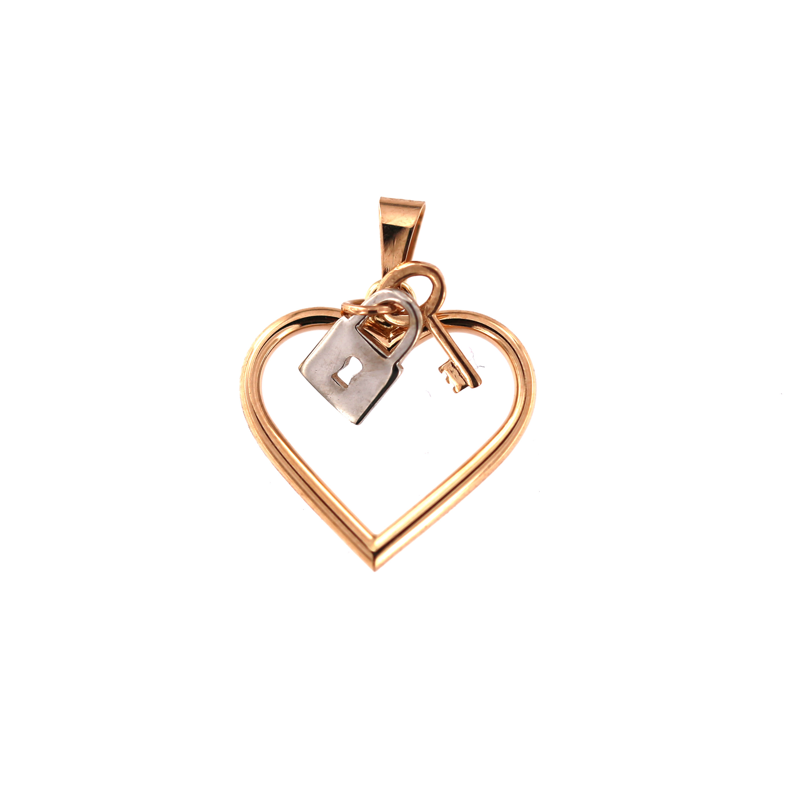 Rose gold heart pendant ARS01-37