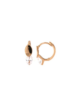 Rose gold zirconia earrings BRR01-01-01