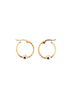 Rose gold earrings BRR01-02-14
