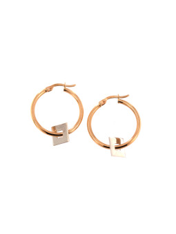 Rose gold earrings BRR01-02-15