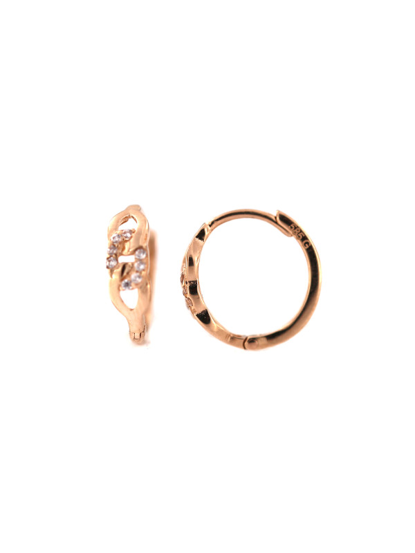 Rose gold zirconia earrings BRR01-10-20