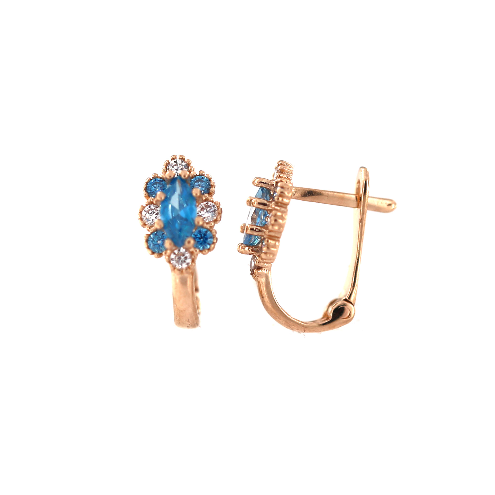 Rose gold kids earrings BRA08-02-04