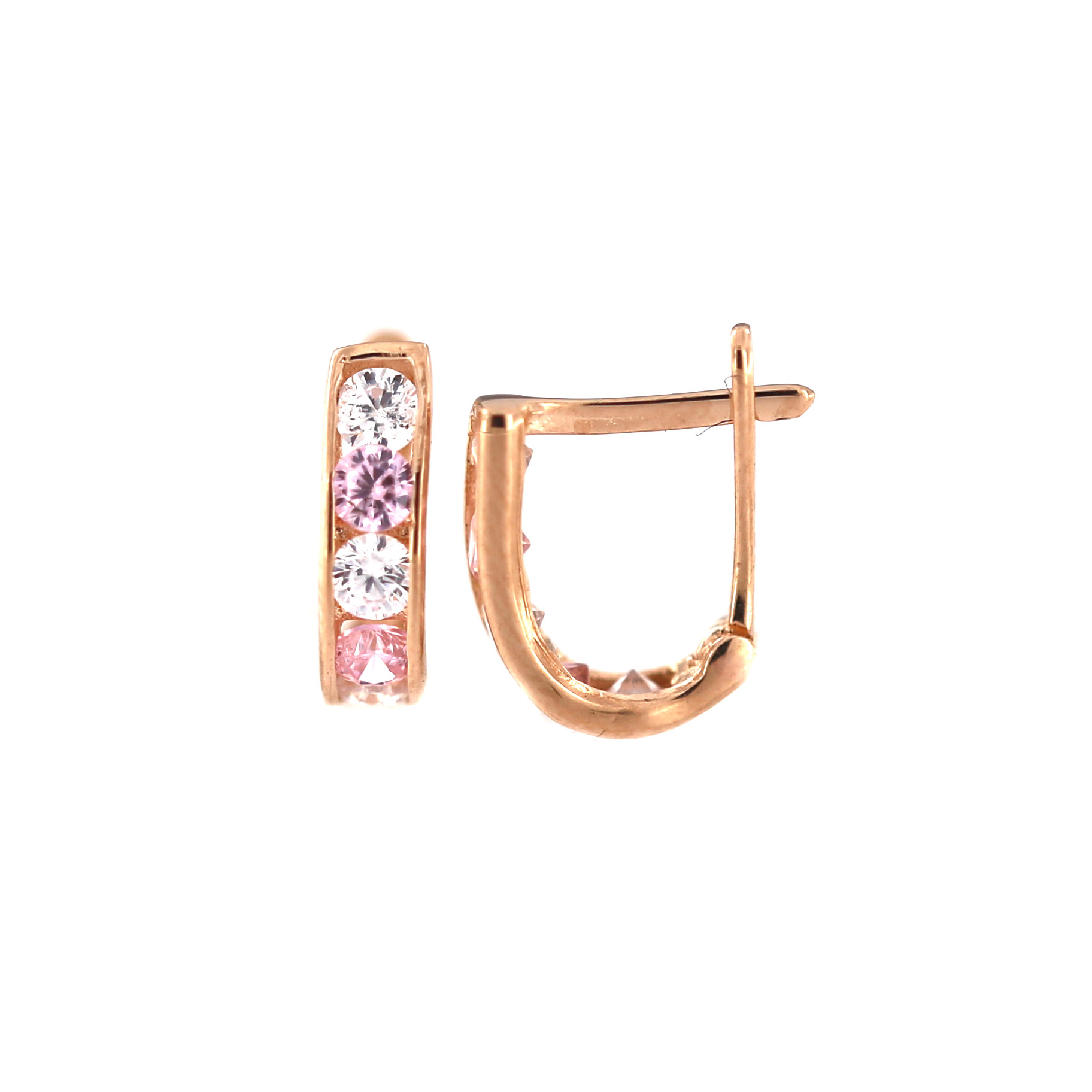Rose gold kids earrings BRA09-06-04