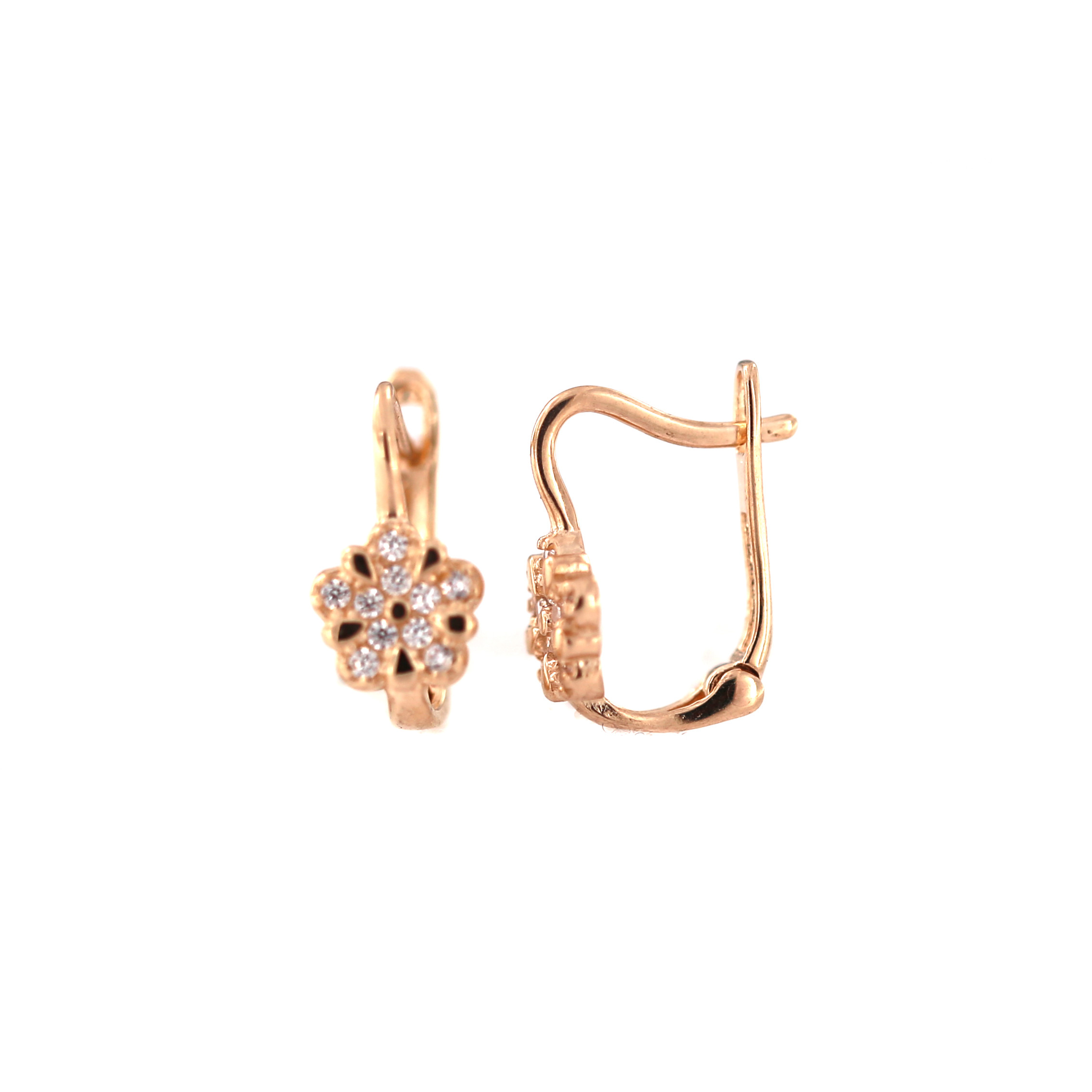 Rose gold kids earrings BRA10-01-18