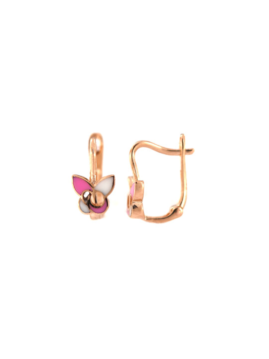 Rose gold kids earrings BRA11-01-08