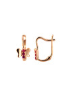 Rose gold kids earrings BRA11-01-09 