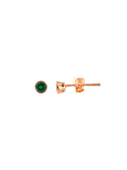 Rose gold zirconia stud earrings BRV02-06-01