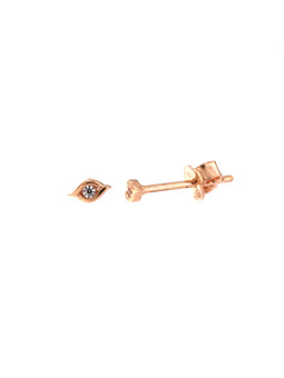 Rose gold zirconia stud earrings BRV03-13-03