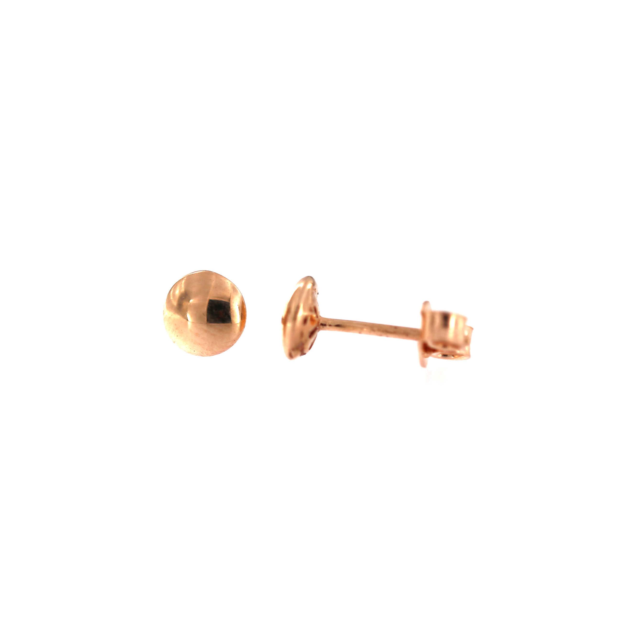 Rose gold ball stud earrings BRV05-06-03