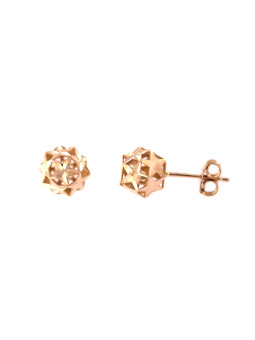 Rose gold ball stud earrings BRV05-09-03