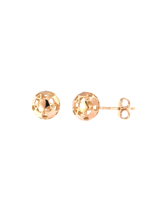Rose gold ball stud earrings BRV05-10-03