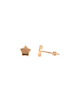 Rose gold star pin earrings BRV07-11-06