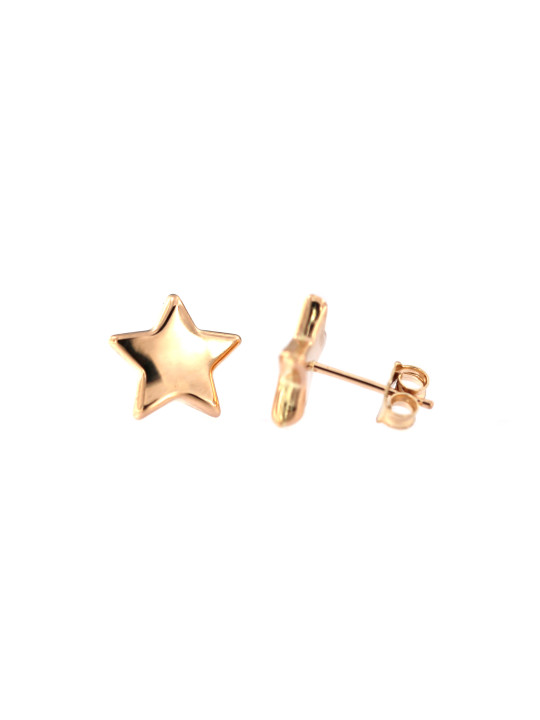 Rose gold star pin earrings BRV07-11-09