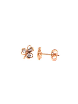 Rose gold pin earrings BRV07-16-01