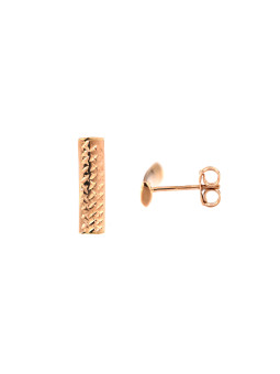 Rose gold pin earrings BRV08-06-10