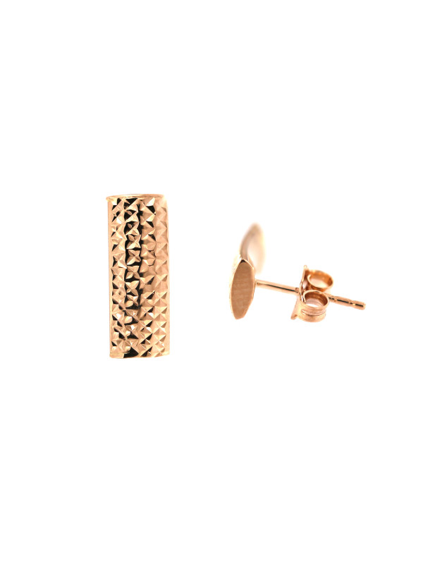 Rose gold pin earrings BRV08-06-11