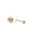 Rose gold flower pin earrings BRV09-01-05 