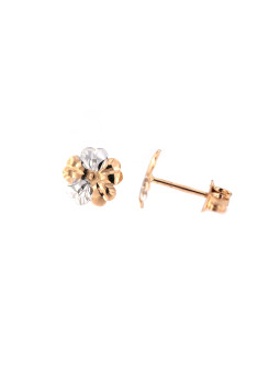 Rose gold flower pin earrings BRV09-01-05