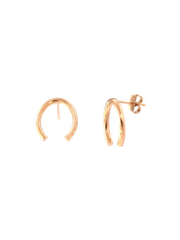 Rose gold pin earrings BRV08-09-04