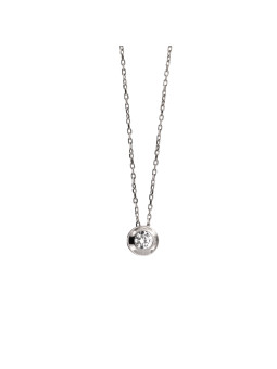 White gold pendant necklace CPB03-11 40 