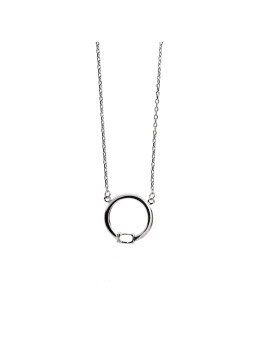 Balto aukso grandinėlė su pakabuku CPB09-01 40/45 CM