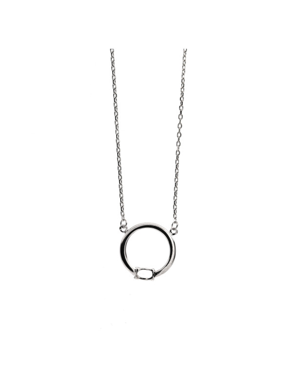 White gold pendant necklace CPB09-01 45/50 CM