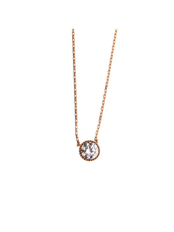 Rose gold pendant necklace CPR03-13