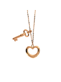 Auksinė grandinėlė su širdele CPR10-19 42/47