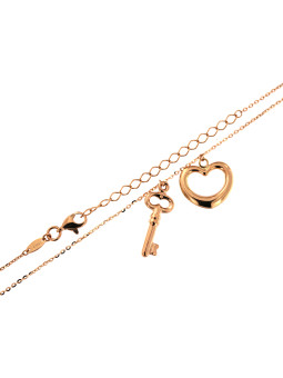 Auksinė grandinėlė su širdele CPR10-19 42/47