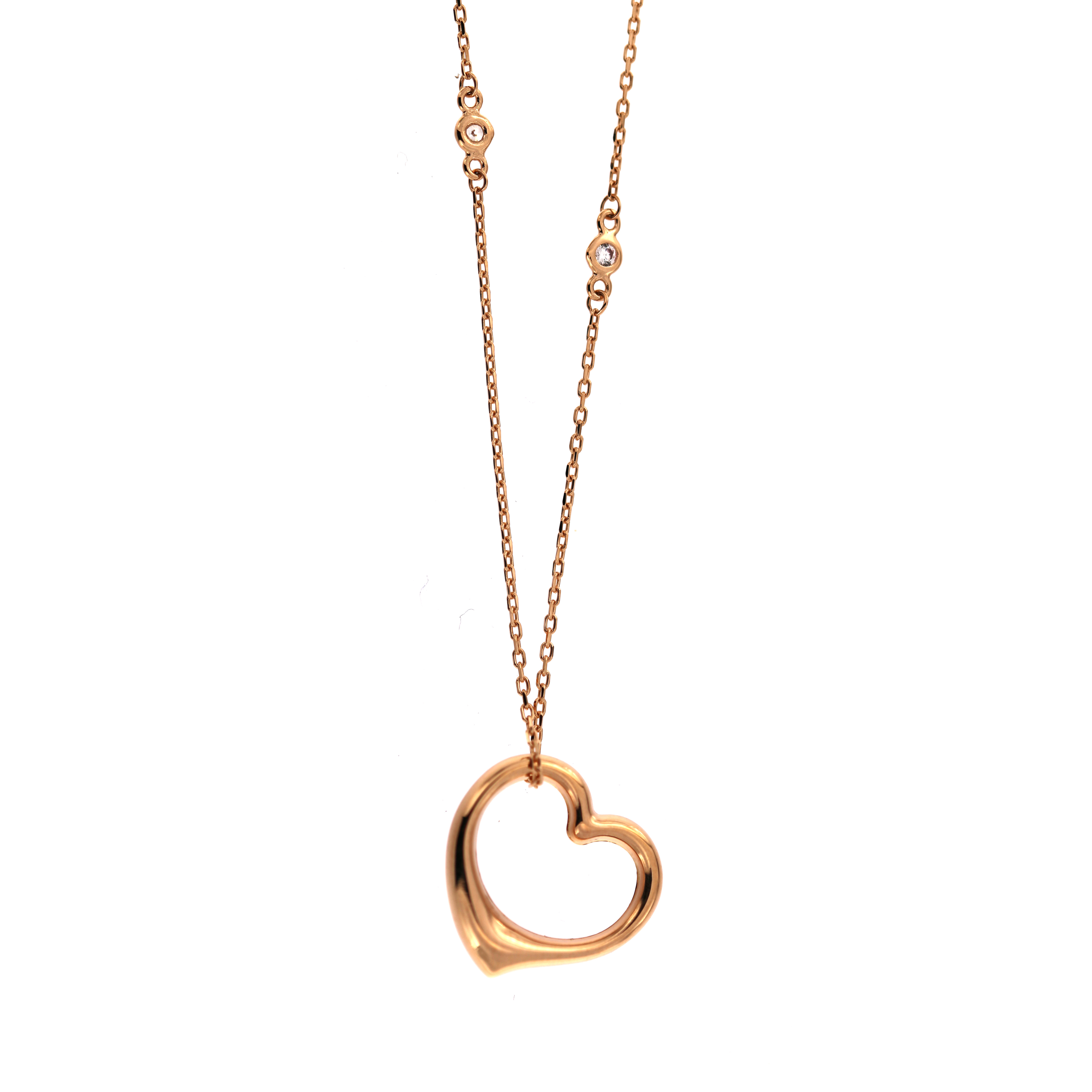 Rose gold pendant necklace CPR10 21 42 47