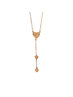 Rose gold pendant necklace CPR10-22