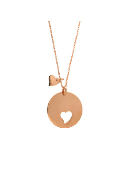 Rose gold pendant necklace CPR10-23