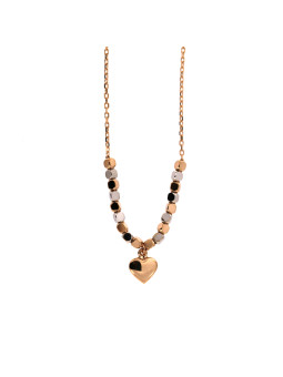Rose gold pendant necklace CPR10-24