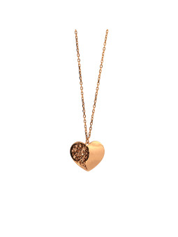 Rose gold pendant necklace CPR10-28