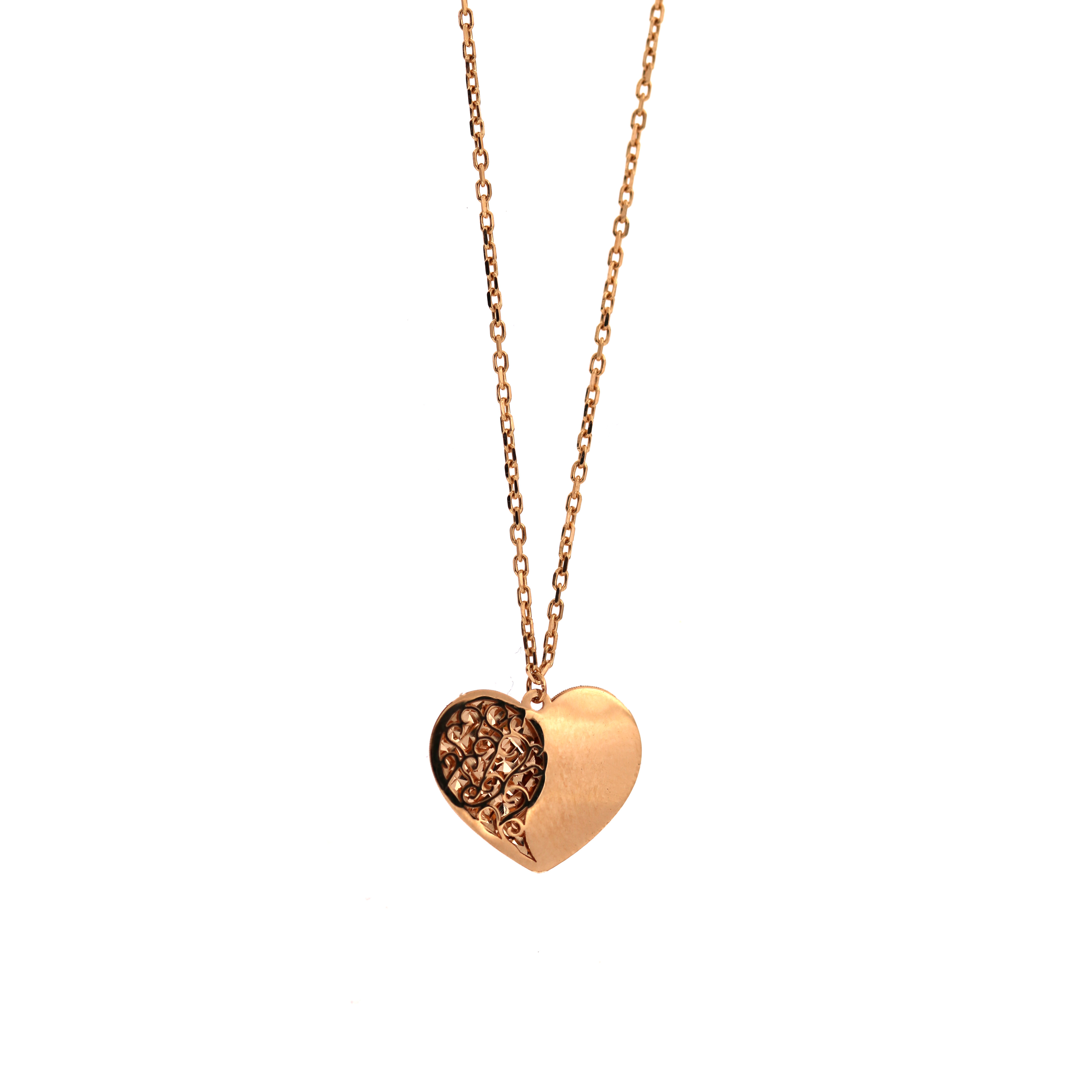 Rose gold pendant necklace CPR10-28