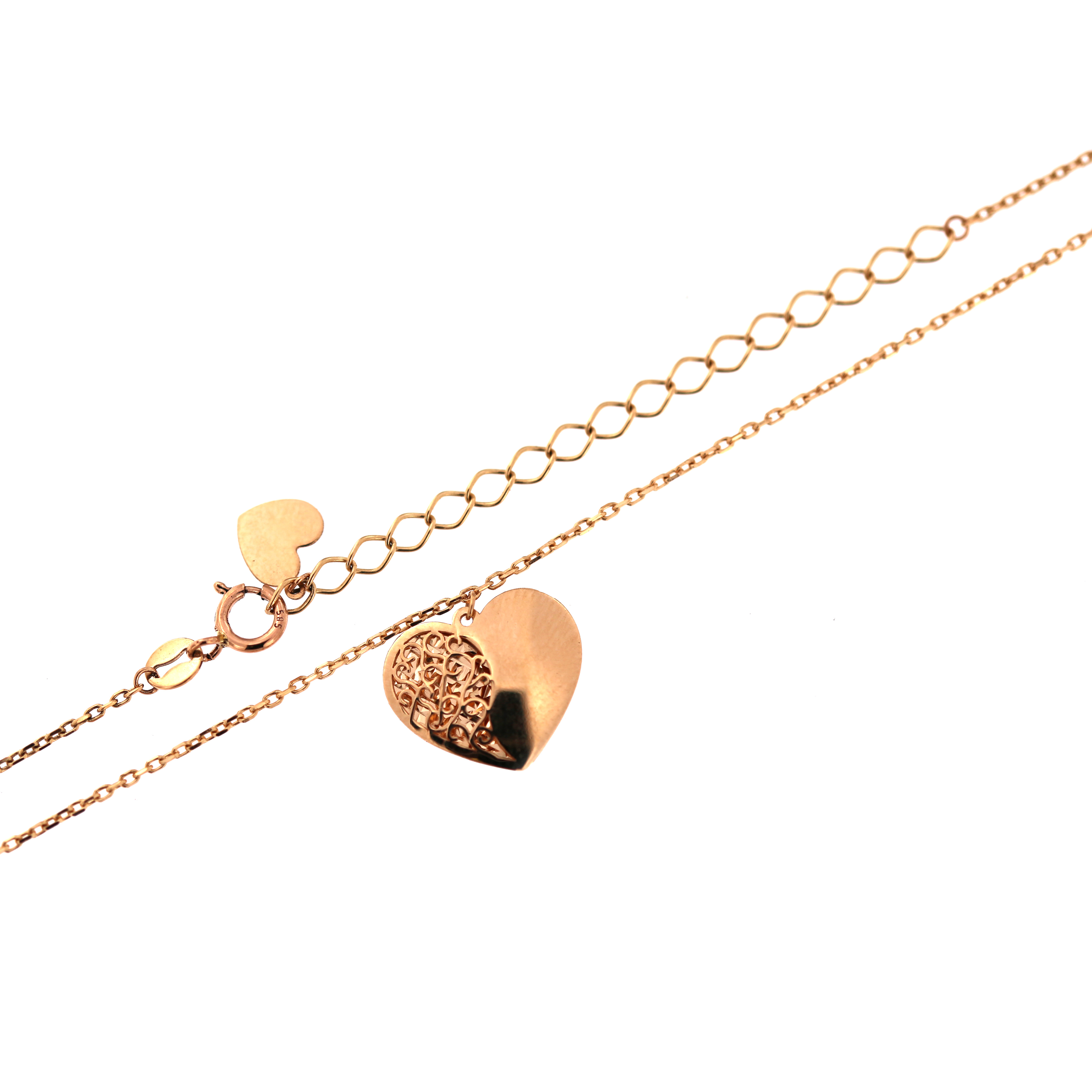 Rose gold pendant necklace CPR10-28