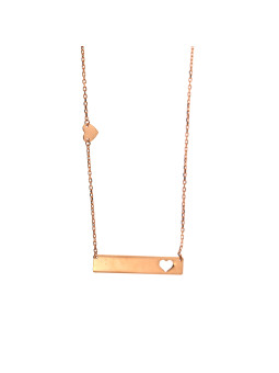 Rose gold pendant necklace CPR10-29