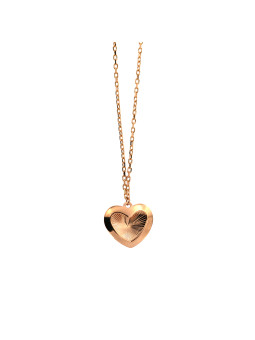 Rose gold pendant necklace CPR10-30