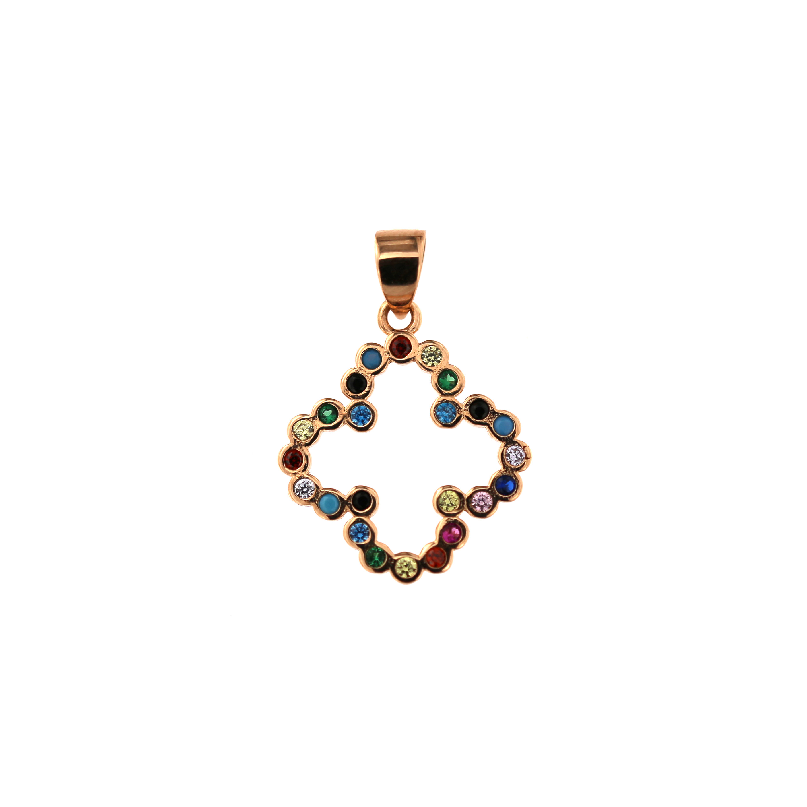 Rose gold four-leaf clover pendant ARF16-03