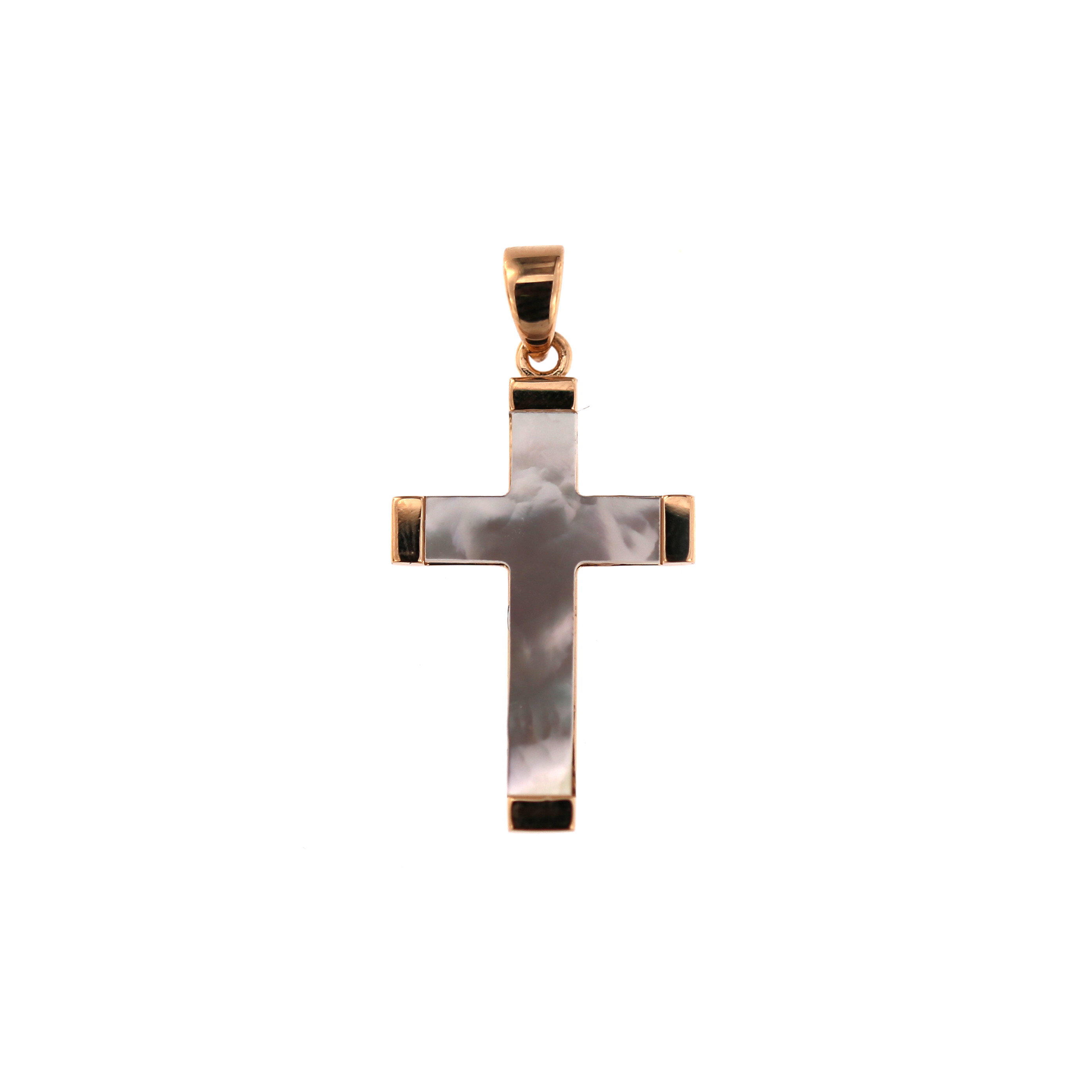 Rose gold cross pendant ARK02-45