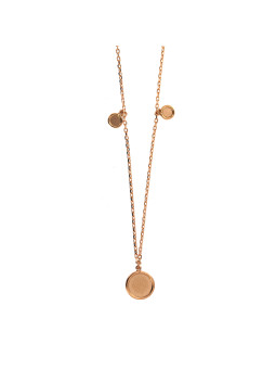 Rose gold pendant necklace CPR24-11