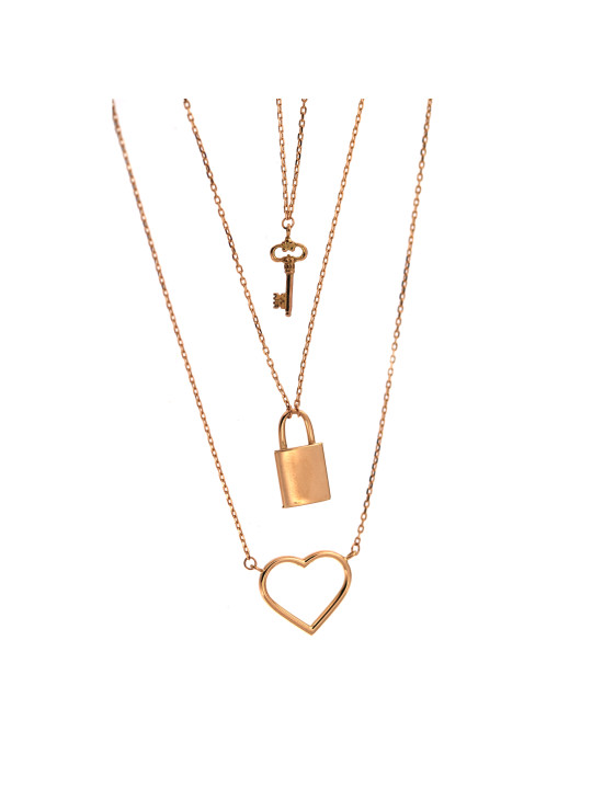 Rose gold pendant necklace CPR25-07