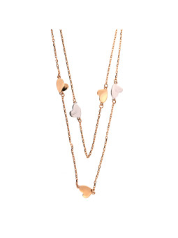 Rose gold pendant necklace CPR25-08 40/45
