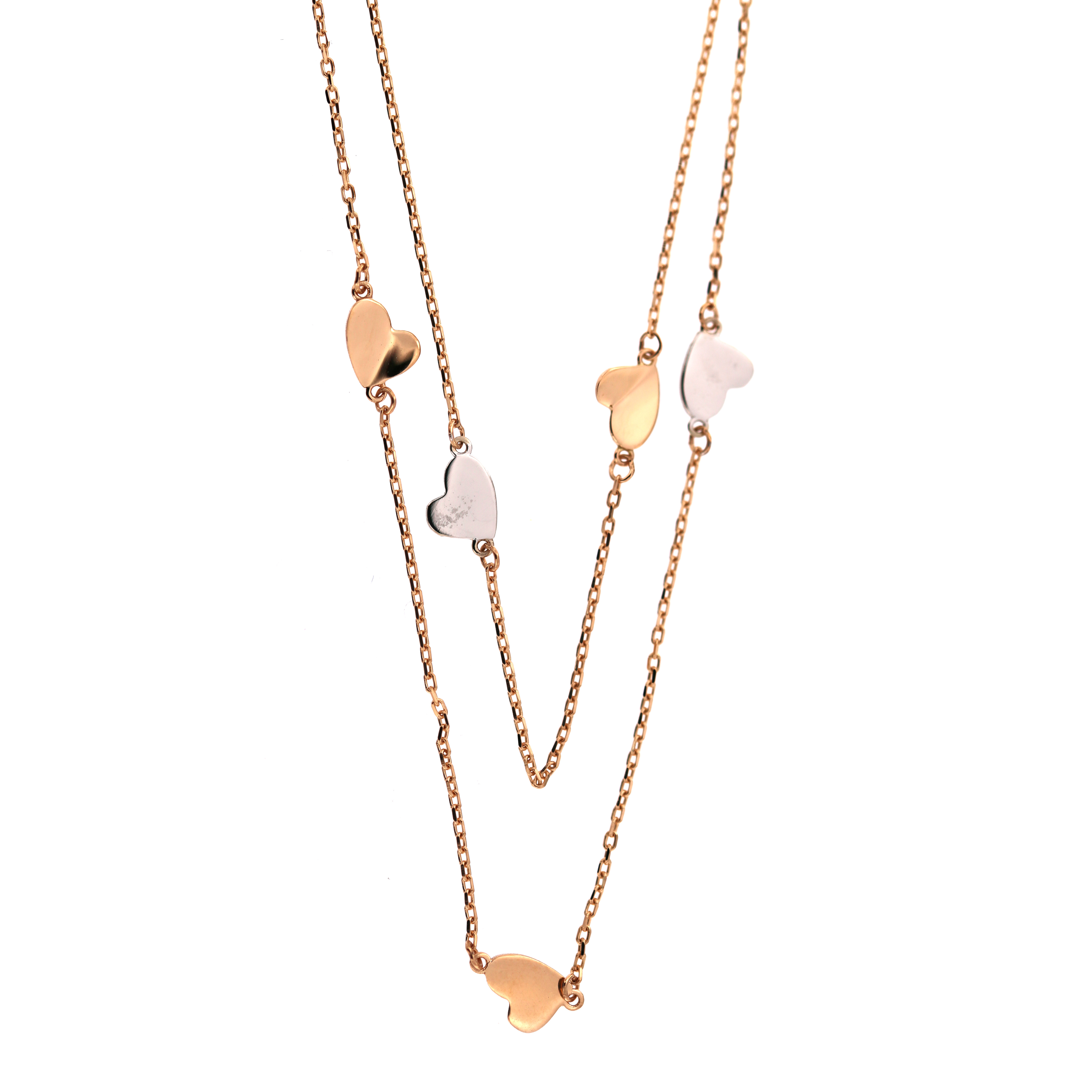 Rose gold pendant necklace CPR25-08 40/45