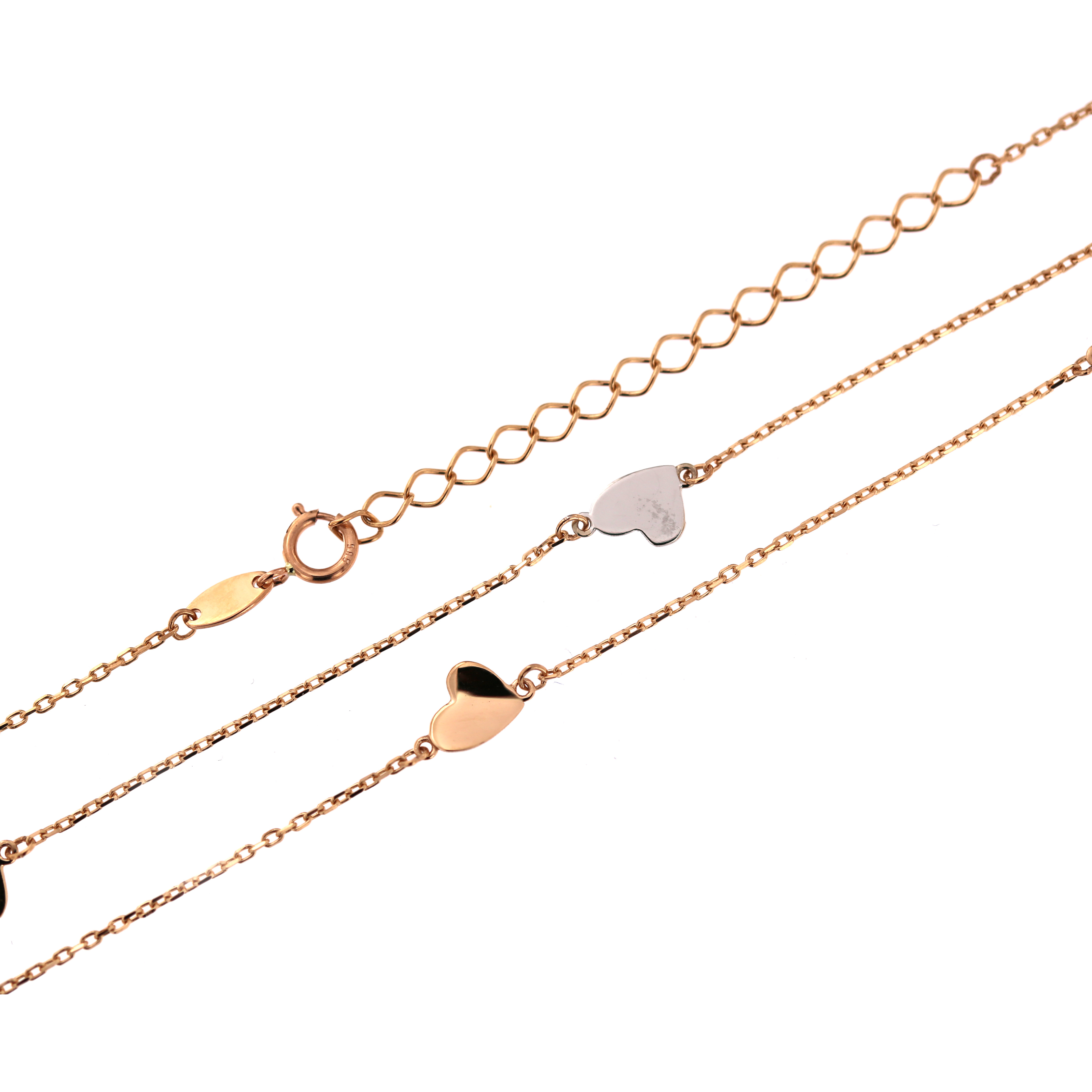 Rose gold pendant necklace CPR25-08 40/45