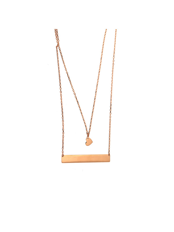 Rose gold pendant necklace CPR25-09