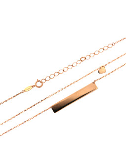 Rose gold pendant necklace CPR25-09