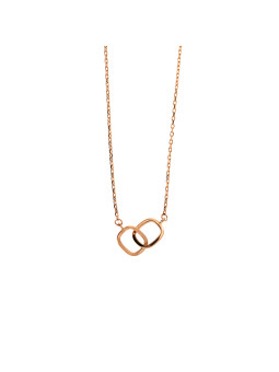 Rose gold pendant necklace CPR31-09