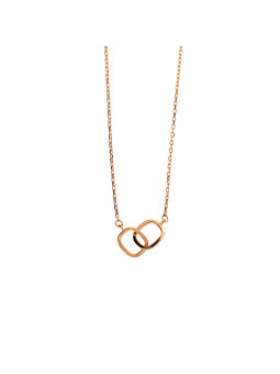 Rose gold pendant necklace CPR31-09