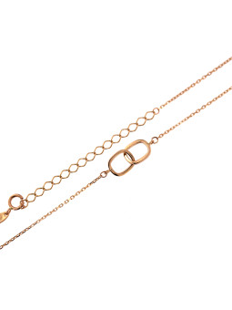 Rose gold pendant necklace CPR31-09